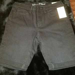 Black High Rise Bermuda Short
